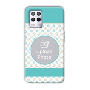 Blue Flowers Customized Printed Back Cover for Realme 9 5G