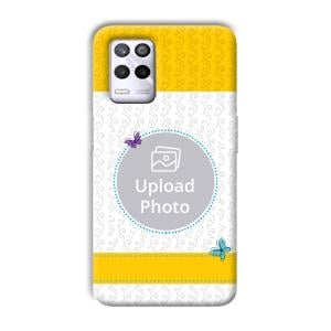 Butterflies & Yellow Customized Printed Back Cover for Realme 9 5G