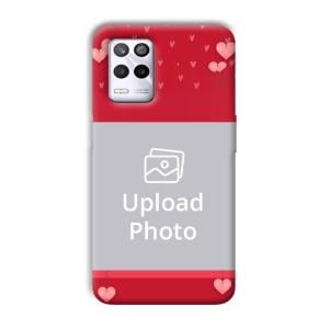Red Pink  Customized Printed Back Cover for Realme 9 5G