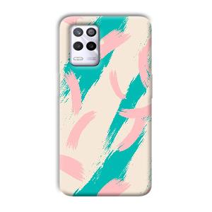 Pinkish Blue Phone Customized Printed Back Cover for Realme 9 5G