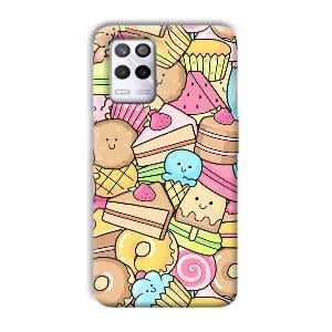 Love Desserts Phone Customized Printed Back Cover for Realme 9 5G