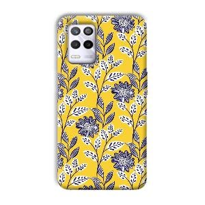 Yellow Fabric Design Phone Customized Printed Back Cover for Realme 9 5G