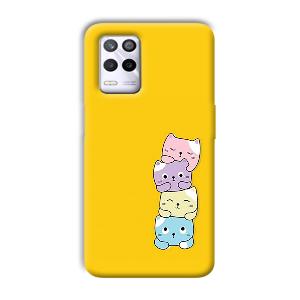 Colorful Kittens Phone Customized Printed Back Cover for Realme 9 5G
