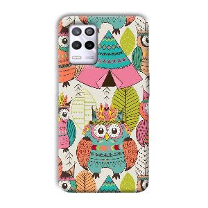 Fancy Owl Phone Customized Printed Back Cover for Realme 9 5G