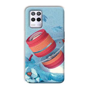 Blue Design Phone Customized Printed Back Cover for Realme 9 5G