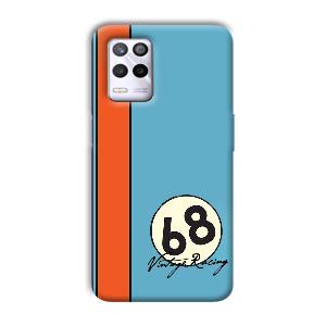 Vintage Racing Phone Customized Printed Back Cover for Realme 9 5G