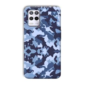 Blue Patterns Phone Customized Printed Back Cover for Realme 9 5G
