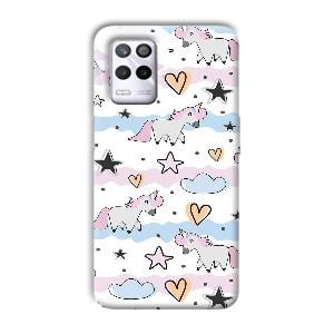 Unicorn Pattern Phone Customized Printed Back Cover for Realme 9 5G