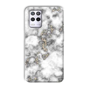 Grey White Design Phone Customized Printed Back Cover for Realme 9 5G