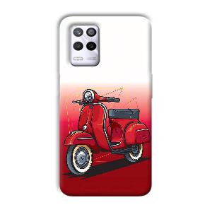 Red Scooter Phone Customized Printed Back Cover for Realme 9 5G