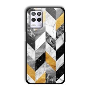 Marble Tiles Customized Printed Glass Back Cover for Realme 9 5G