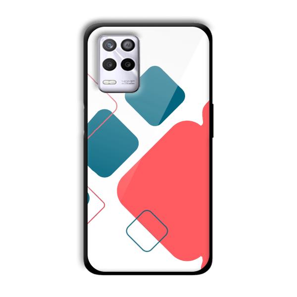 Abstract Squares Customized Printed Glass Back Cover for Realme 9 5G