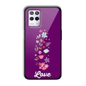 Purple Love Customized Printed Glass Back Cover for Realme 9 5G