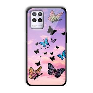 Butterflies Customized Printed Glass Back Cover for Realme 9 5G