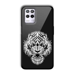 Angry Lion Customized Printed Glass Back Cover for Realme 9 5G