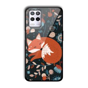 Sleepy Fox Customized Printed Glass Back Cover for Realme 9 5G