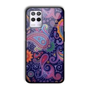 Purple Art Customized Printed Glass Back Cover for Realme 9 5G
