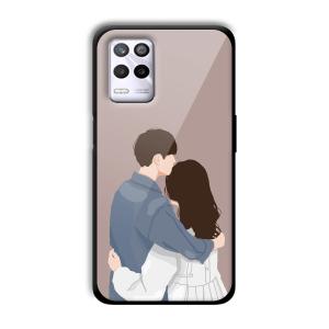 Cute Couple Customized Printed Glass Back Cover for Realme 9 5G