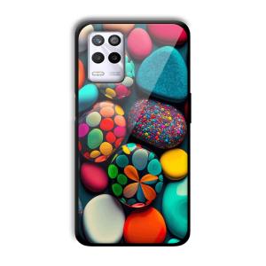 Colored Pebbles Customized Printed Glass Back Cover for Realme 9 5G