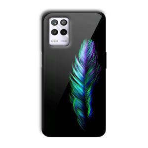 Neon Feather Customized Printed Glass Back Cover for Realme 9 5G