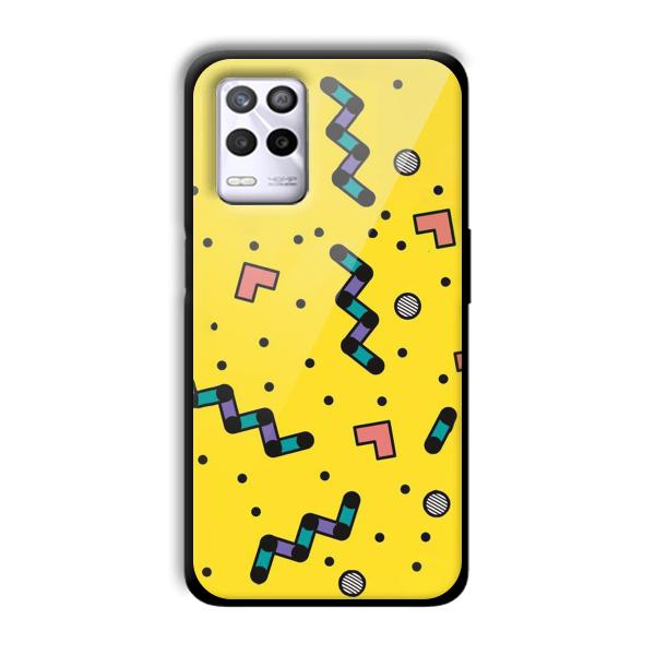 Yellow Game Customized Printed Glass Back Cover for Realme 9 5G