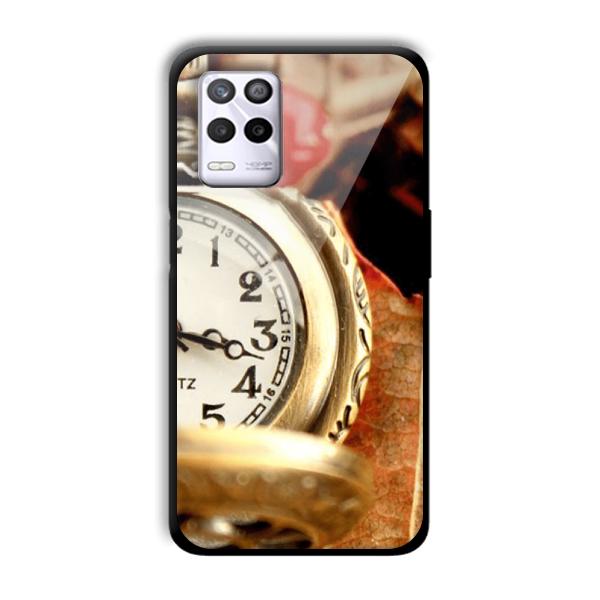 Golden Watch Customized Printed Glass Back Cover for Realme 9 5G