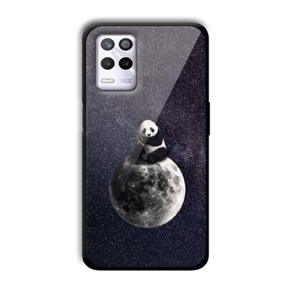 Astronaut Panda Customized Printed Glass Back Cover for Realme 9 5G