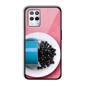 Coffee Beans Customized Printed Glass Back Cover for Realme 9 5G