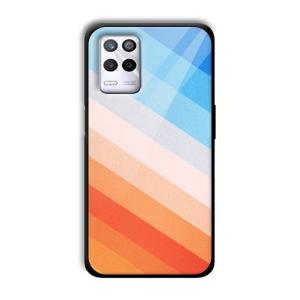 Colorful Stripes Customized Printed Glass Back Cover for Realme 9 5G