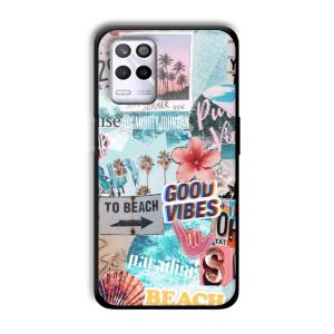To the Beach Customized Printed Glass Back Cover for Realme 9 5G