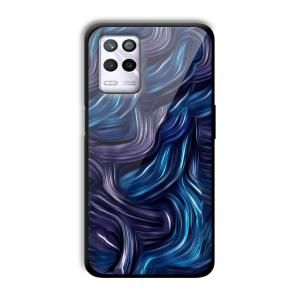 Blue Waves Customized Printed Glass Back Cover for Realme 9 5G