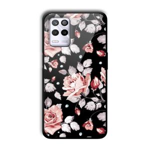 Flowery Design Customized Printed Glass Back Cover for Realme 9 5G
