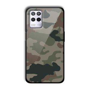 Green Camo Customized Printed Glass Back Cover for Realme 9 5G