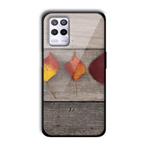 Rusty Leaves Customized Printed Glass Back Cover for Realme 9 5G