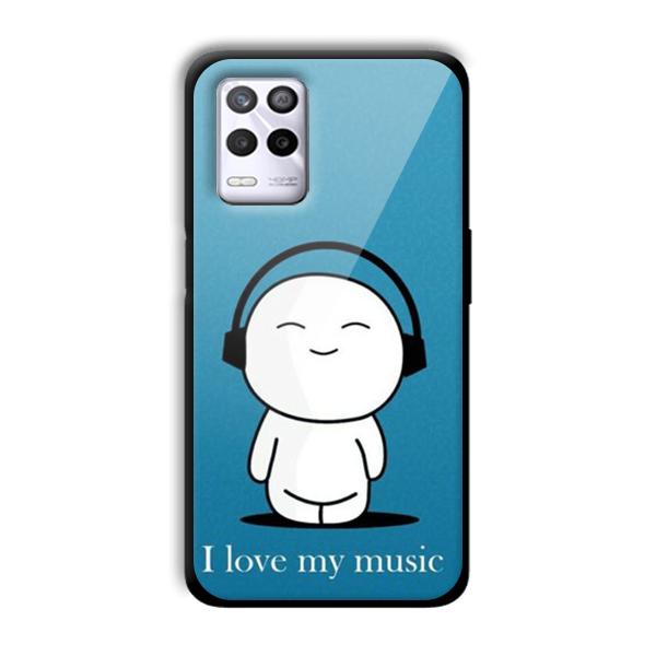 I Love my Music Customized Printed Glass Back Cover for Realme 9 5G