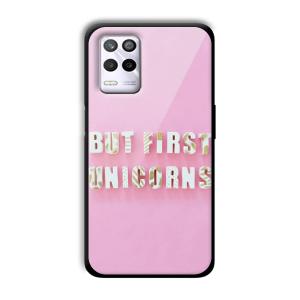 Unicorns Customized Printed Glass Back Cover for Realme 9 5G