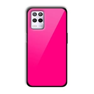 Neon Pink Customized Printed Glass Back Cover for Realme 9 5G