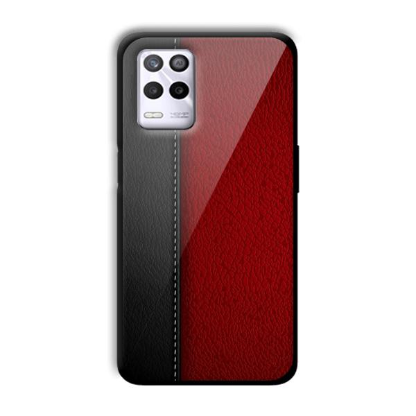 Leather Texture Customized Printed Glass Back Cover for Realme 9 5G