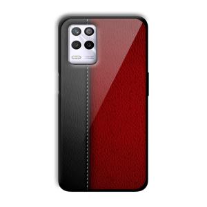 Leather Texture Customized Printed Glass Back Cover for Realme 9 5G