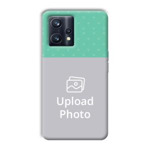 Green Hearts Customized Printed Back Cover for Realme 9 Pro