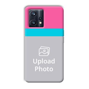 Pink & Sky Blue Customized Printed Back Cover for Realme 9 Pro