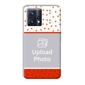 Orange Hearts Customized Printed Back Cover for Realme 9 Pro