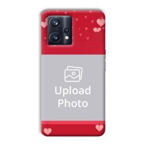 Red Pink  Customized Printed Back Cover for Realme 9 Pro