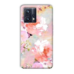 Floral Canvas Phone Customized Printed Back Cover for Realme 9 Pro