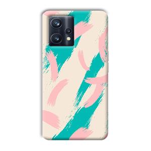 Pinkish Blue Phone Customized Printed Back Cover for Realme 9 Pro