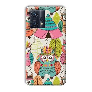 Fancy Owl Phone Customized Printed Back Cover for Realme 9 Pro