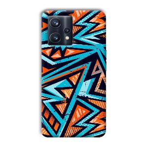 Zig Zag Pattern Phone Customized Printed Back Cover for Realme 9 Pro