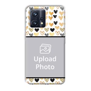 Small Hearts Customized Printed Back Cover for Realme 9 Pro Plus