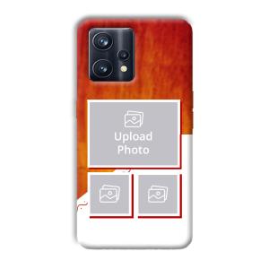 Red White Background Customized Printed Back Cover for Realme 9 Pro Plus