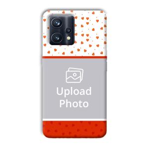 Orange Hearts Customized Printed Back Cover for Realme 9 Pro Plus